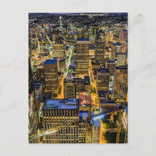 Seattle Skyline in Dusk Briefkaart (Voorkant)