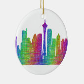 Seattle skyline keramisch ornament (Rechts)