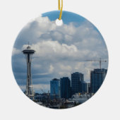 Seattle Skyline Keramisch Ornament (Voorkant)
