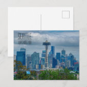 Seattle Skyline met Space Needle wordt gerenoveerd Briefkaart (Voorkant / Achterkant)