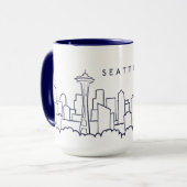 Seattle Skyline Mok (Voorkant links)