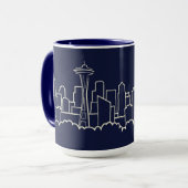 Seattle Skyline Mok (Voorkant links)
