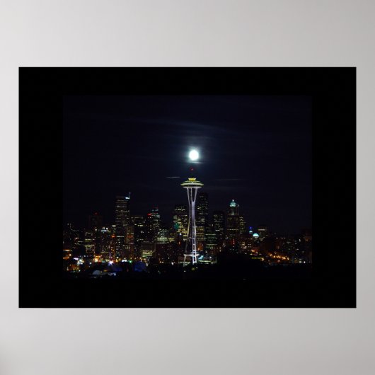 Seattle Skyline Poster (Voorkant)