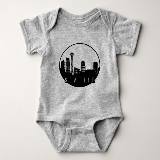Seattle Skyline Romper (Voorkant)
