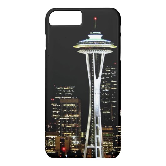 Seattle skyline 's nachts met Space Needle Case-Mate iPhone Case (Achterkant)