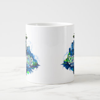 Seattle Skyline Stroke Extra Grote Beker