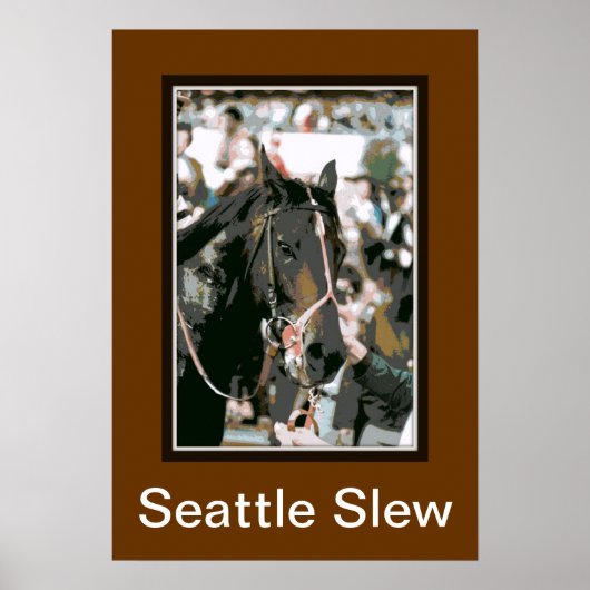 Seattle Slew Thoroughbred 1978 Poster (Voorkant)