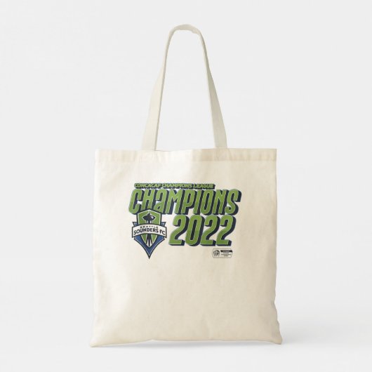 Seattle Sounders Champions 2022 Concacaf Champion Tote Bag (Achterkant)