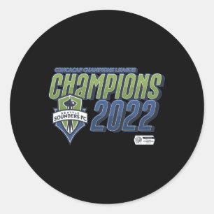 Seattle Sounders Kampioenen 2022 CONCACAF Kampioen Ronde Sticker