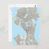 Seattle-spelkaarten Briefkaart (Voorkant / Achterkant)