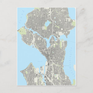 Seattle-spelkaarten Briefkaart