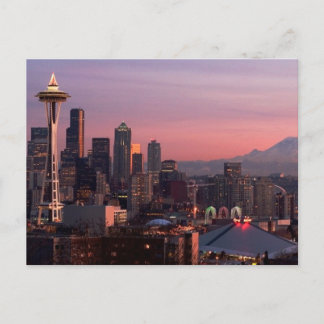 Seattle uit Kerry Park. Briefkaart