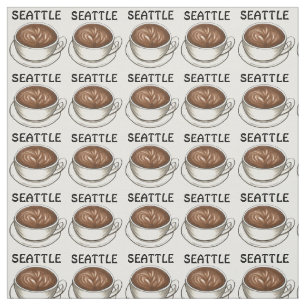 Seattle WA Coffee Shop Cafe Latte Barista Caffeine Stof