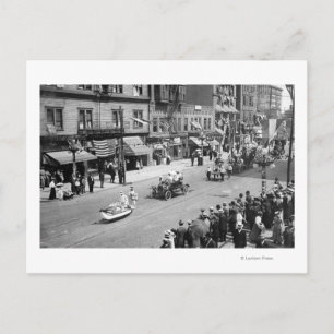Seattle, WA Forth of Juli Parade on Seneca Briefkaart