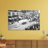 Seattle, WA Forth of Juli Parade on Seneca Canvas Afdruk (Insitu (Woonkamer))