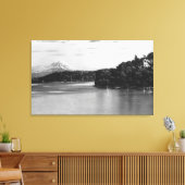 Seattle, WA Lake Washington Uitzicht en Rainier Canvas Afdruk (Insitu (Woonkamer))