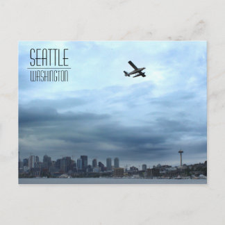 Seattle, WA Seaplane die uit het meer van de Unie Briefkaart