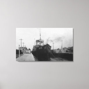 Seattle, WABallard Locks Ship Canal Photography 2 Canvas Afdruk