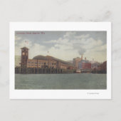 Seattle, WAColeman Dock op Seattle Waterfront Briefkaart (Voorkant)