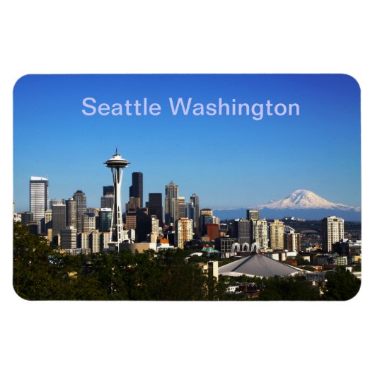 Seattle Washington afbeelding Magneet (Horizontaal)