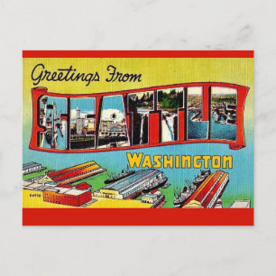 Seattle Washington Ansichtkaart Briefkaart