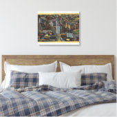 Seattle, Washington, antenne van Smith Canvas Afdruk (Insitu (Slaapkamer))
