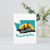 Seattle Washington Briefkaart (Staand voorkant)