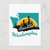 Seattle Washington Briefkaart (Voorkant)