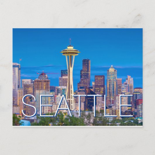 Seattle Washington Briefkaart (Voorkant)