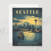Seattle, Washington Briefkaart (Voorkant / Achterkant)