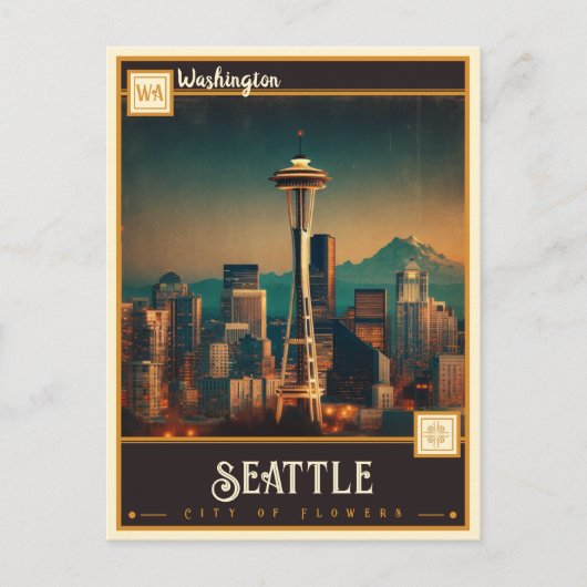 Seattle, Washington| Carte Postale Ancienne (Devant)