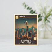 Seattle, Washington| Carte postale Vintage (Debout devant)