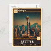 Seattle, Washington| Carte postale Vintage (Devant / Derrière)