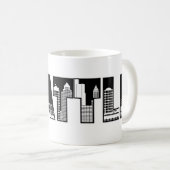 Seattle Washington City Skyline Silhouette Mok (Voorkant rechts)