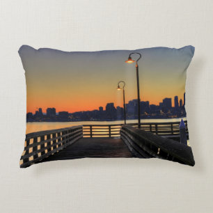 Seattle Washington Downtown Skyline Accent Kussen