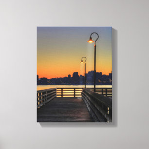 Seattle Washington Downtown Skyline Canvas Afdruk