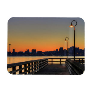 Seattle Washington Downtown Skyline Magneet