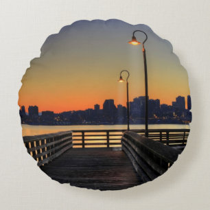 Seattle Washington Downtown Skyline Rond Kussen