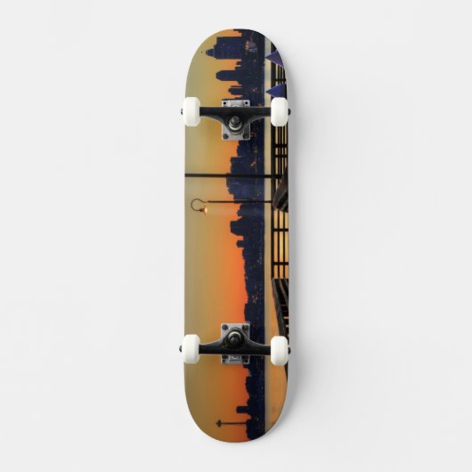 Seattle Washington Downtown Skyline Skateboard (Voorkant)