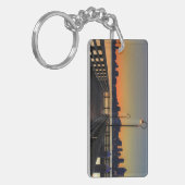 Seattle Washington Downtown Skyline Sleutelhanger (Voorkant Links)