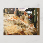 Seattle Washington Fish Market Briefkaart (Voorkant)