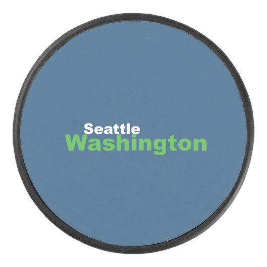 Seattle, Washington Hockey Puck (Voorkant)