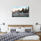 Seattle, Washington Madison Park Scene Canvas Afdruk (Insitu (Slaapkamer))