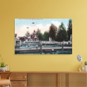 Seattle, Washington Madison Park Scene Canvas Afdruk (Insitu (Woonkamer))
