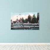 Seattle, Washington Madison Park Scene Canvas Afdruk (Insitu (Houten vloer))