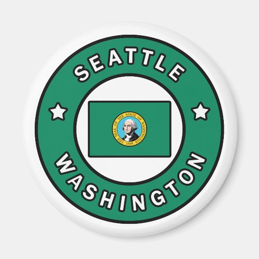 Seattle Washington Magneet (Voorkant)
