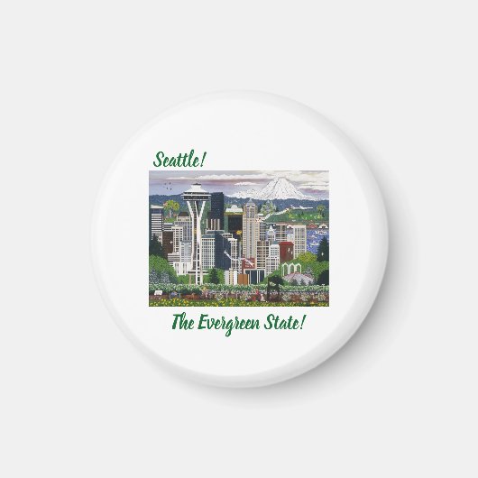Seattle Washington Magneet (Voorkant)