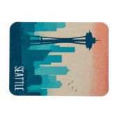 Seattle Washington Magneet (Horizontaal)