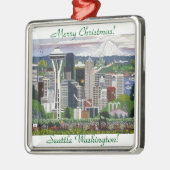 Seattle Washington Metalen Ornament (Links)