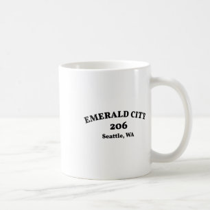 Seattle Washington Netnummer 206 Emerald City  Koffiemok